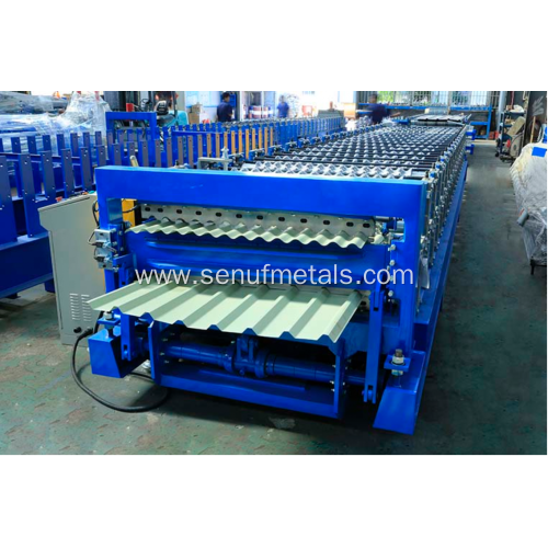 Double Layer Roof Automatic Tile Roll Machine